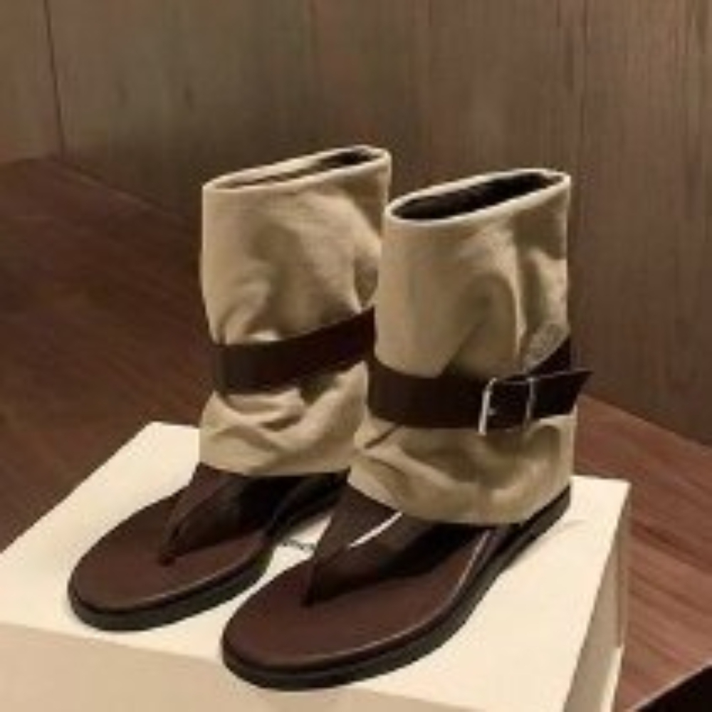 Women'S Accessories And Jewelry - Vintage Color Block Toe Ring Sandals