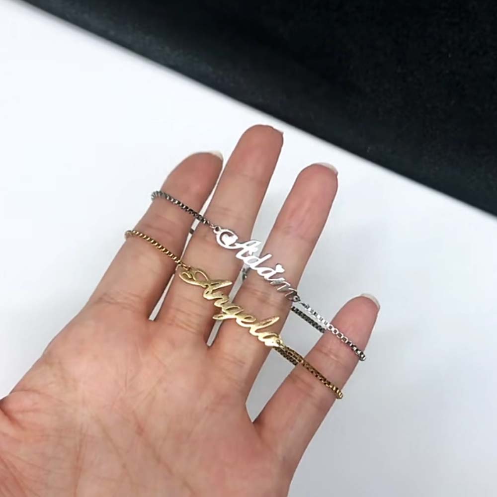 Couple Personalized Name Brace - Women Accessories Gift Box ulasan dan harga