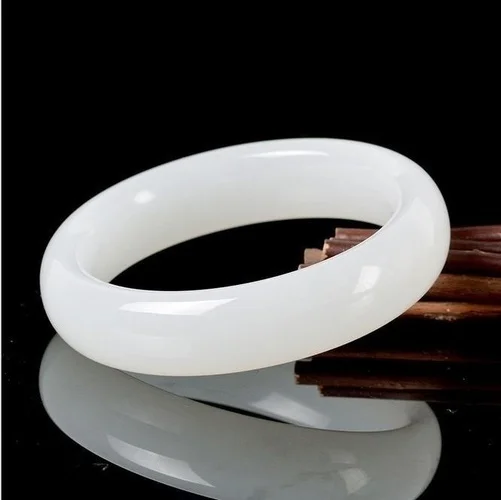 Genuine Natural White Jade Ban - Women Accessories For Hand ulasan dan harga