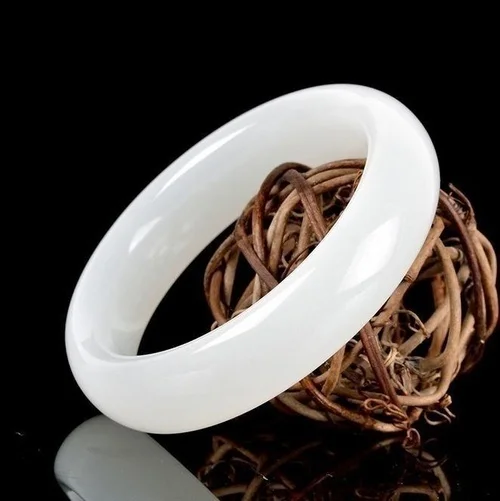 Genuine Natural White Jade Ban - Women Accessories For Hand ulasan dan harga