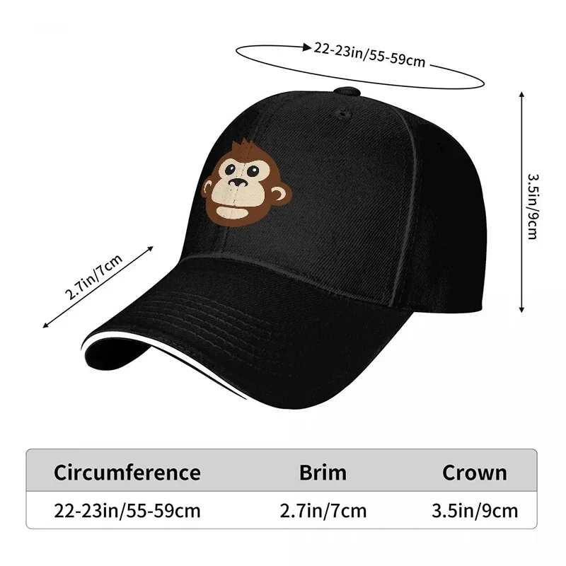 New Monkey Face Logo Baseball  - Women Accessories Logo Design ulasan dan harga