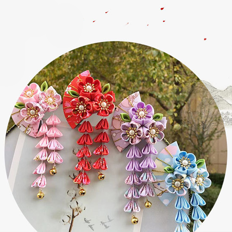 Japanese Style Hairpin Fabric  - Women'S Kimono Accessories ulasan dan harga