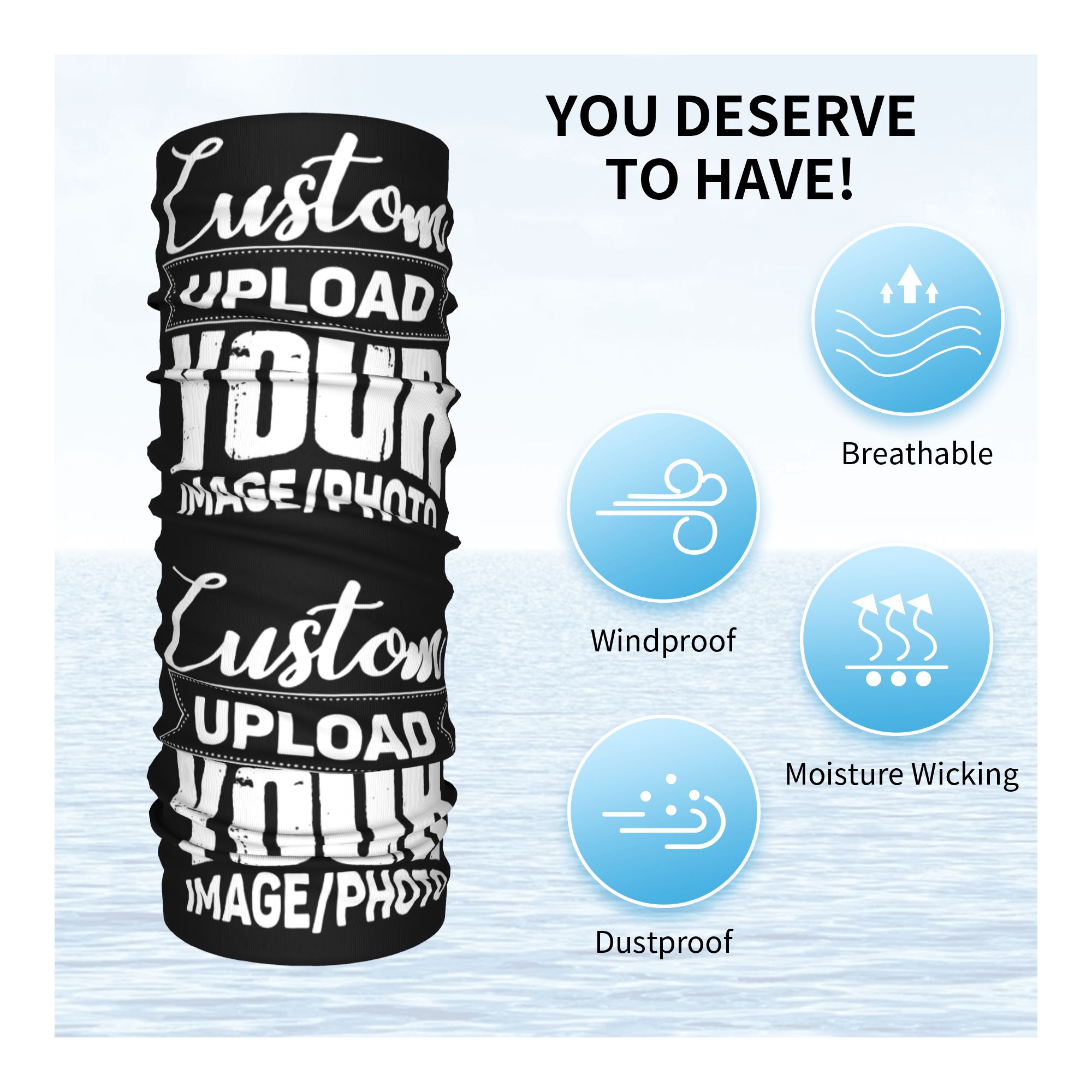 Custom Your Design Here Bandan - Women Accessories Logo Design ulasan dan harga