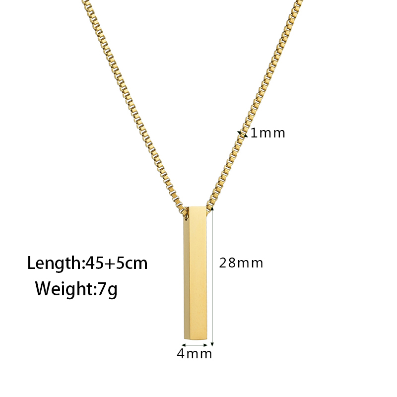Four Sides Engraving Name Date - Women Accessories Gift Box ulasan dan harga