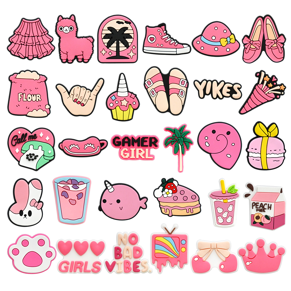 Cute Pink Shoe Charms Decorati - Women'S Accessories Crocs ulasan dan harga