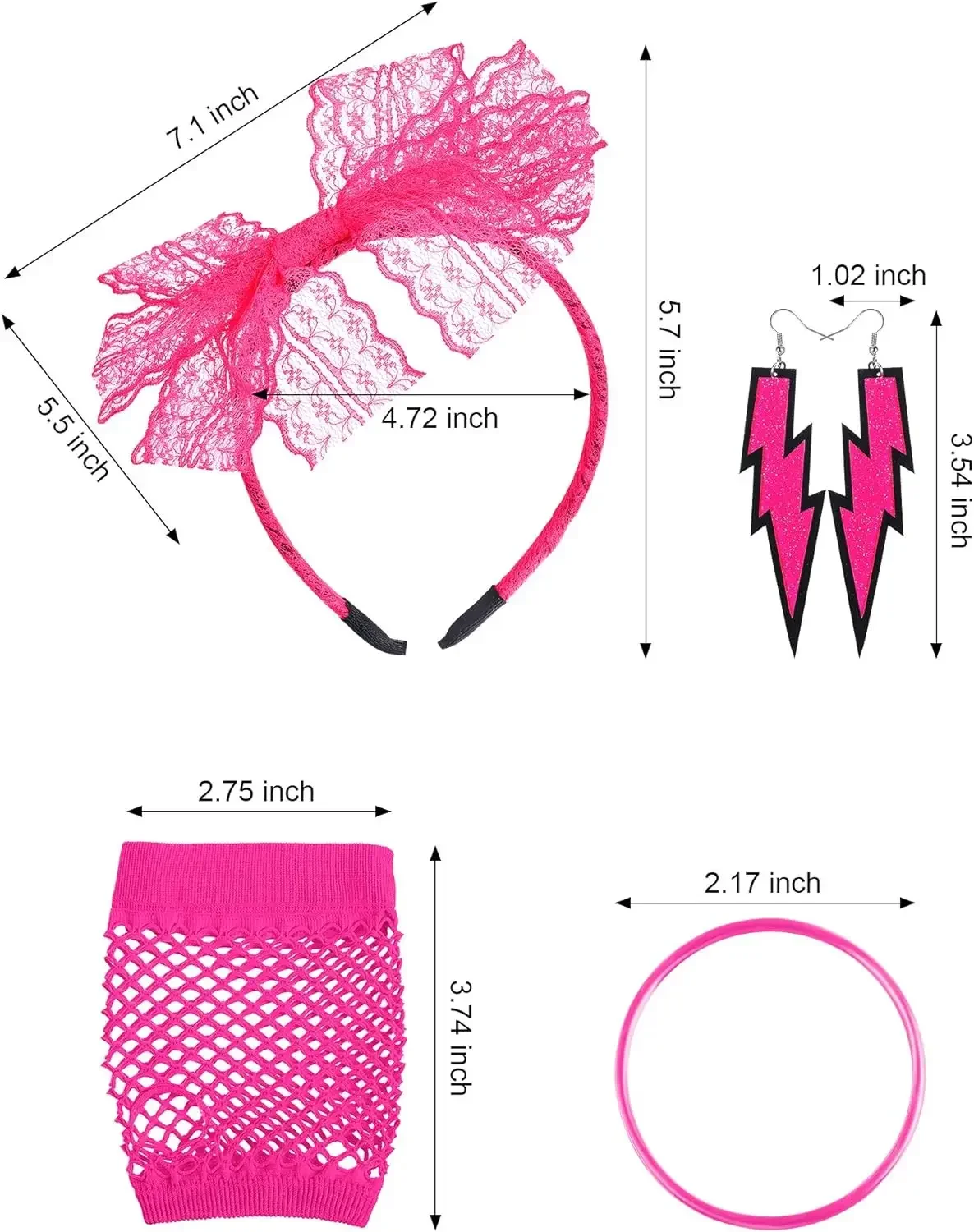 Women Accessory Set Lace Headb - Women'S Accessories In The 80S ulasan dan harga