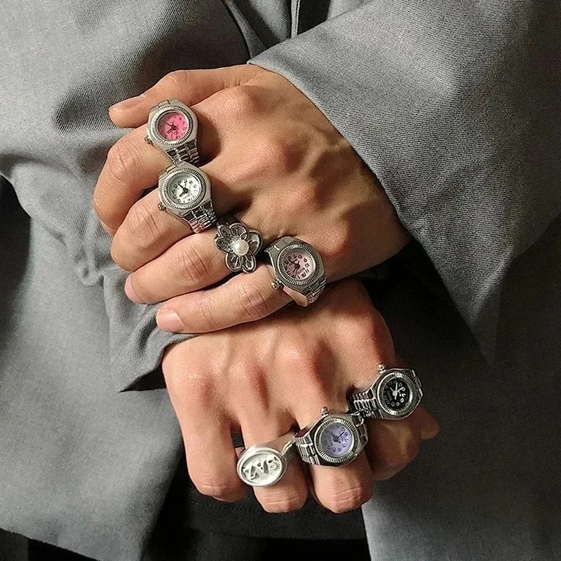 Vintage 80s Punk Watch Ring Y2 - Women'S Accessories In The 80S ulasan dan harga