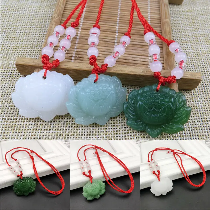 Natural Green Jade Lotus Penda - Women Accessories For Hand ulasan dan harga