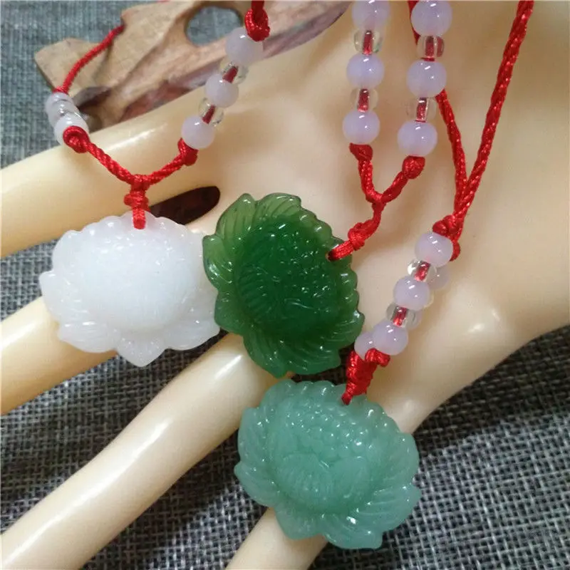 Natural Green Jade Lotus Penda - Women Accessories For Hand ulasan dan harga