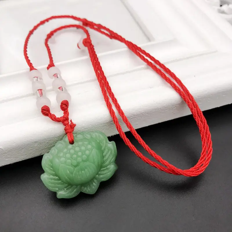 Natural Green Jade Lotus Penda - Women Accessories For Hand ulasan dan harga