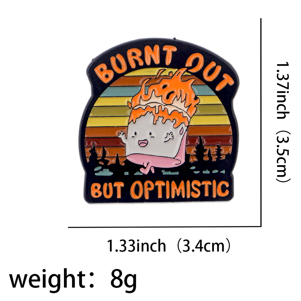 Fire Badges Enamel Pin Brooche - Women Accessories Quotes ulasan dan harga