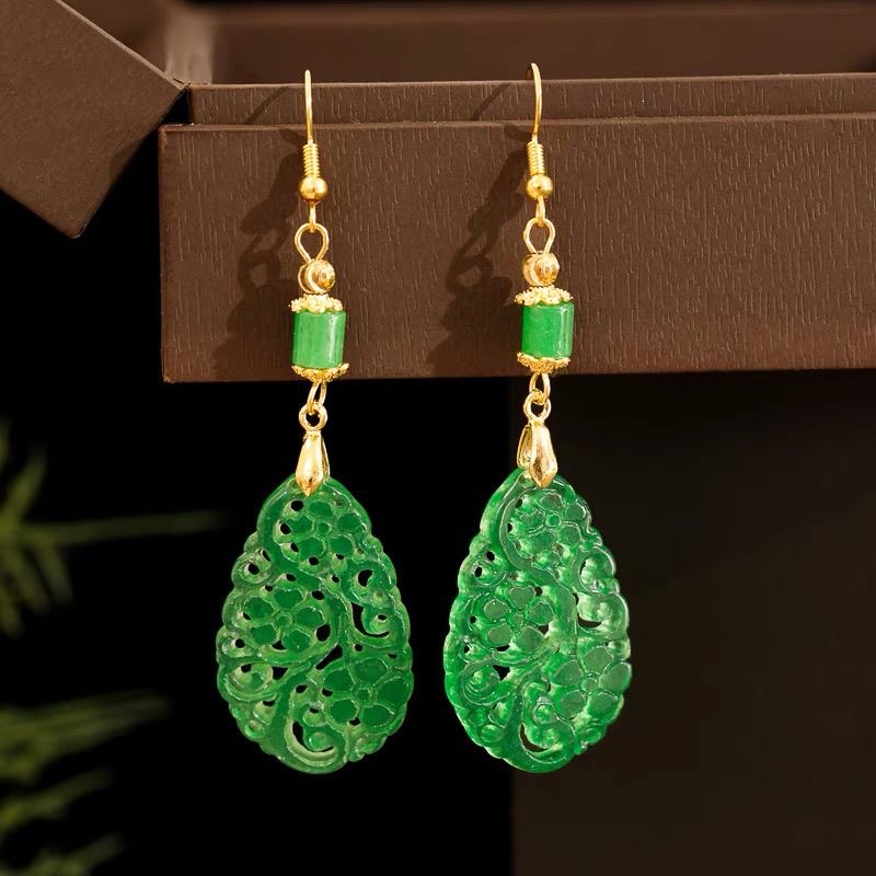 925 Silver Natural Green Jade  - Women Accessories For Hand ulasan dan harga