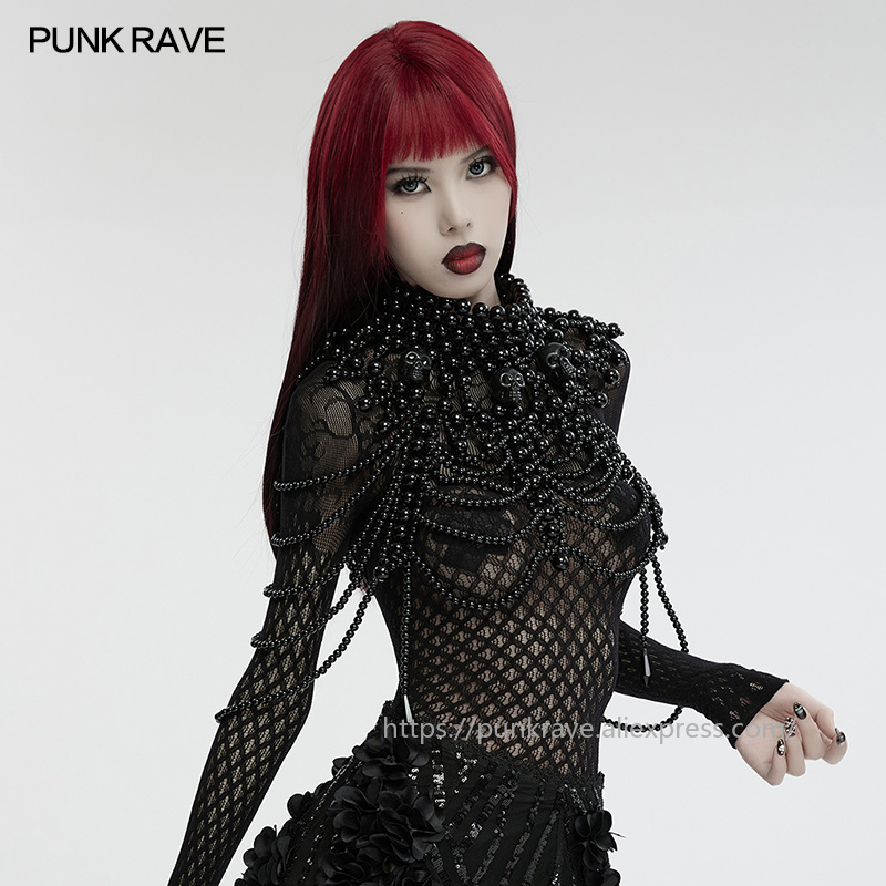 PUNK RAVE Women's Gothic Skull - Women Accessories For Hand ulasan dan harga
