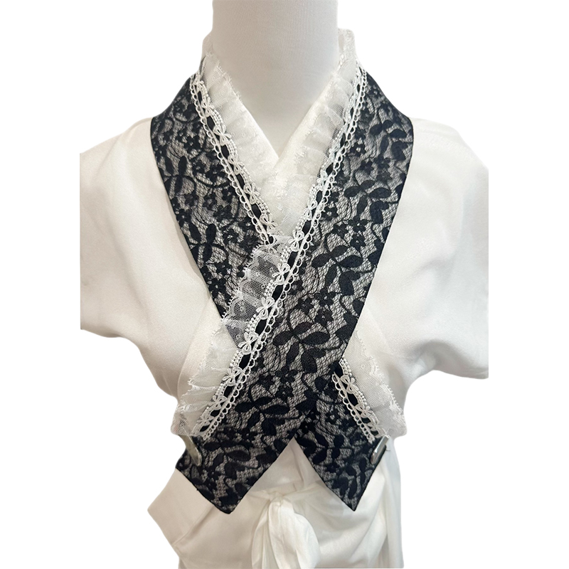 Japanese Lace Embroidered Ruff - Women'S Kimono Accessories ulasan dan harga