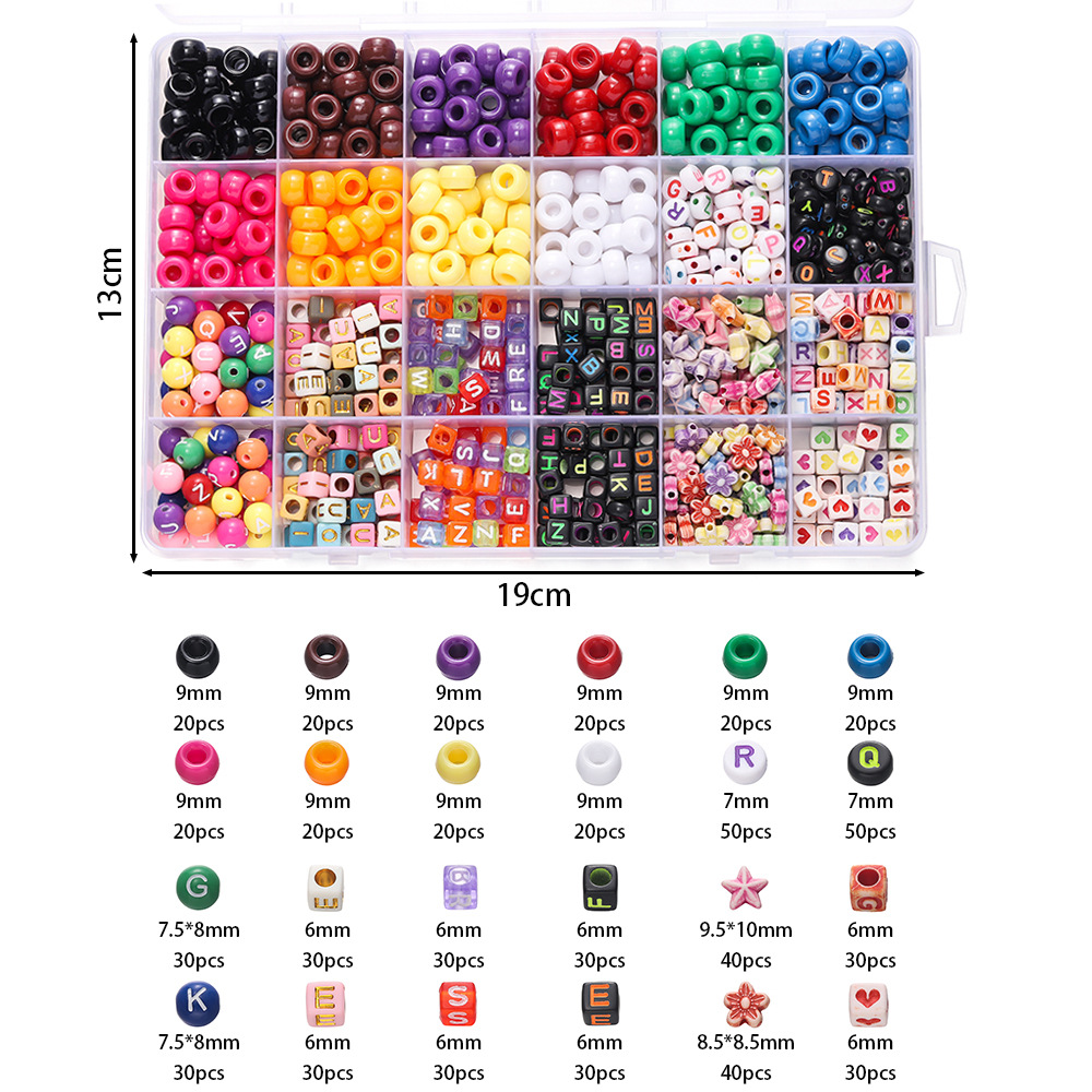 1 Box Colorful Acrylic Pony Be - Women Accessories Gift Box ulasan dan harga