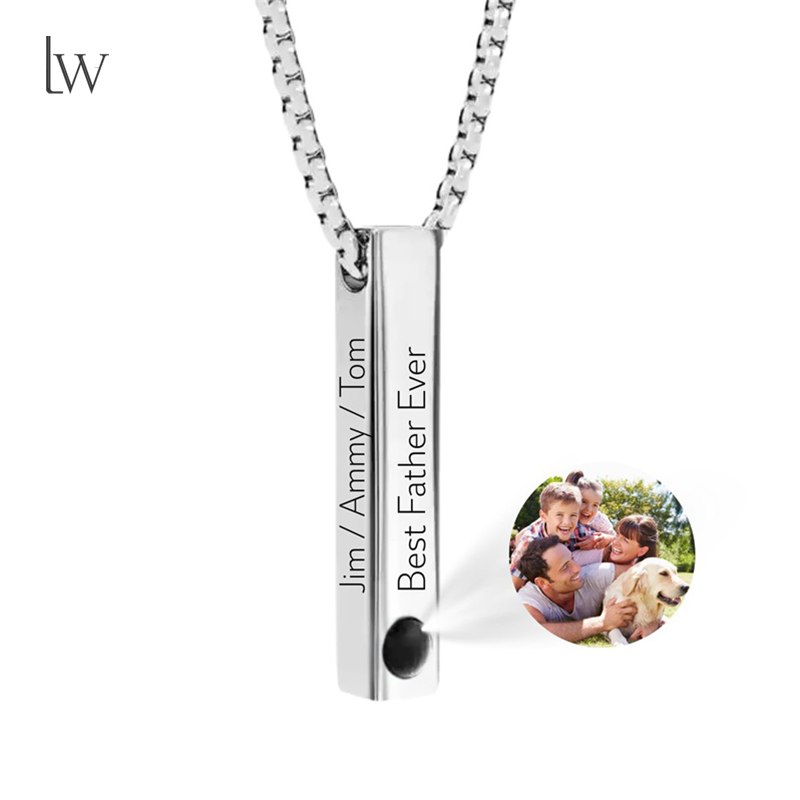 Custom Picture Name Necklace P - Women Accessories Gift Box ulasan dan harga