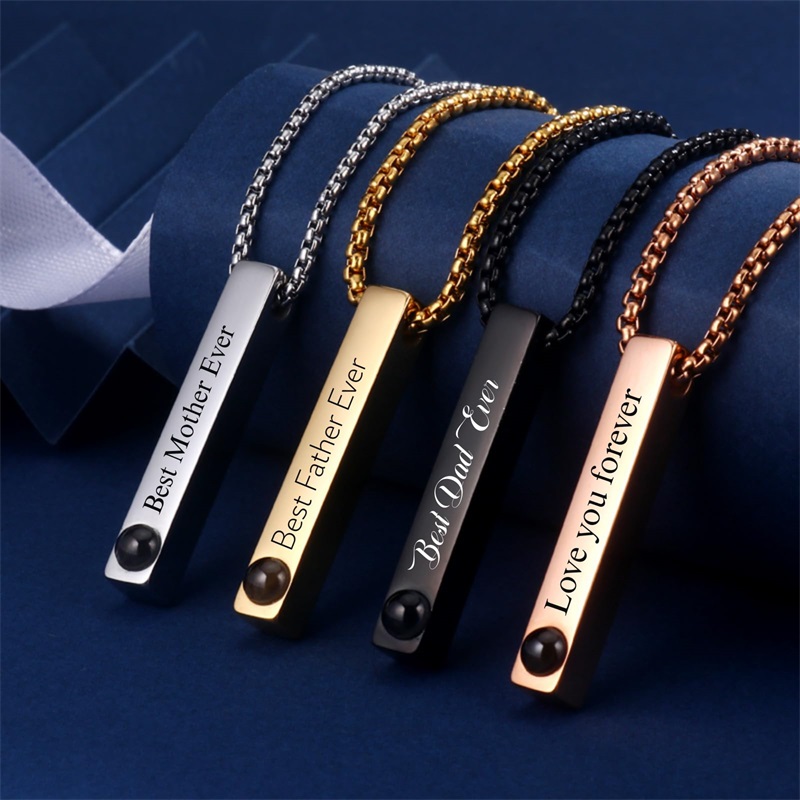 Custom Picture Name Necklace P - Women Accessories Gift Box ulasan dan harga