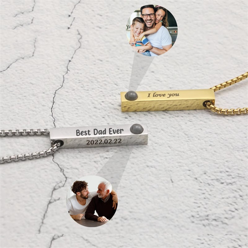 Custom Picture Name Necklace P - Women Accessories Gift Box ulasan dan harga